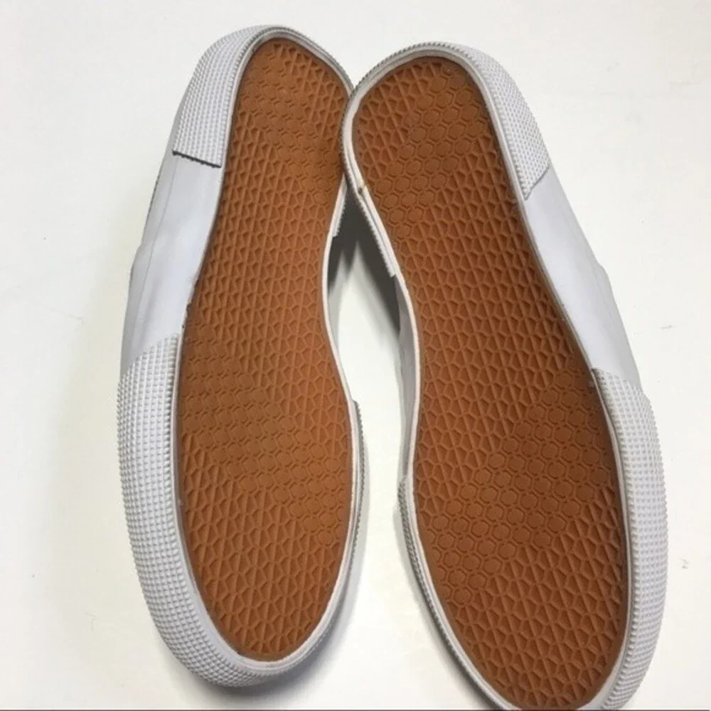Joe Fresh Sparkly Silver Slip On Sneakers NWOB 1